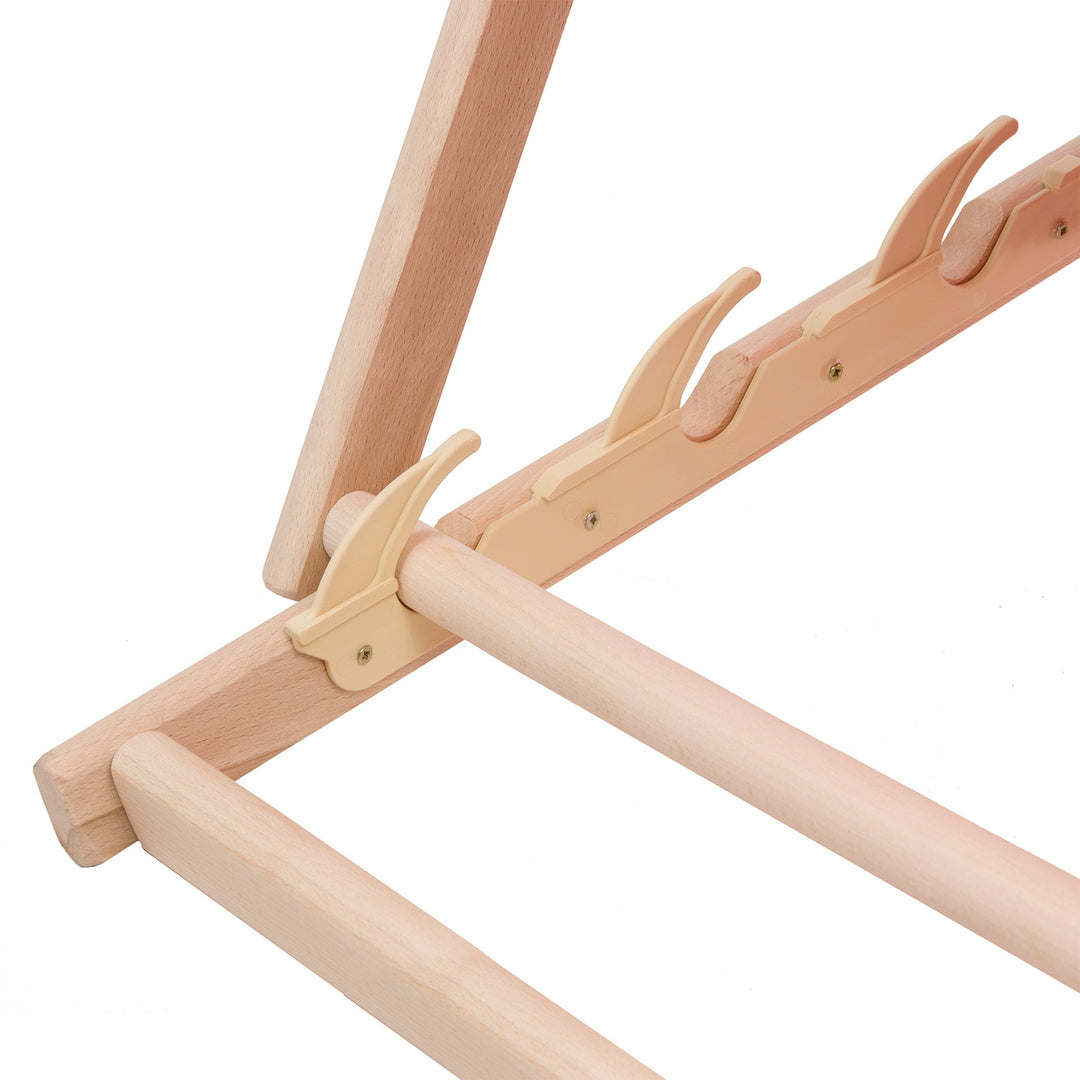 Jeu de quatre chaises longues, frêne clair, Woodok, assemblées