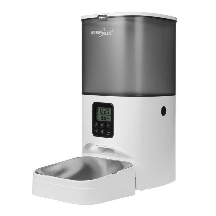 GreenBlue distributeur automatique d'eau / abreuvoir pour animaux, 3L, USB 5V1A, GB392 + GreenBlue distributeur automatique de nourriture pour animaux / mangeoire, 6L, USB 5V1A, GB393