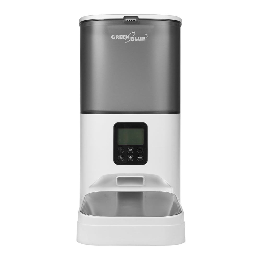 GreenBlue distributeur automatique d'eau / abreuvoir pour animaux, 3L, USB 5V1A, GB392 + GreenBlue distributeur automatique de nourriture pour animaux / mangeoire, 6L, USB 5V1A, GB393