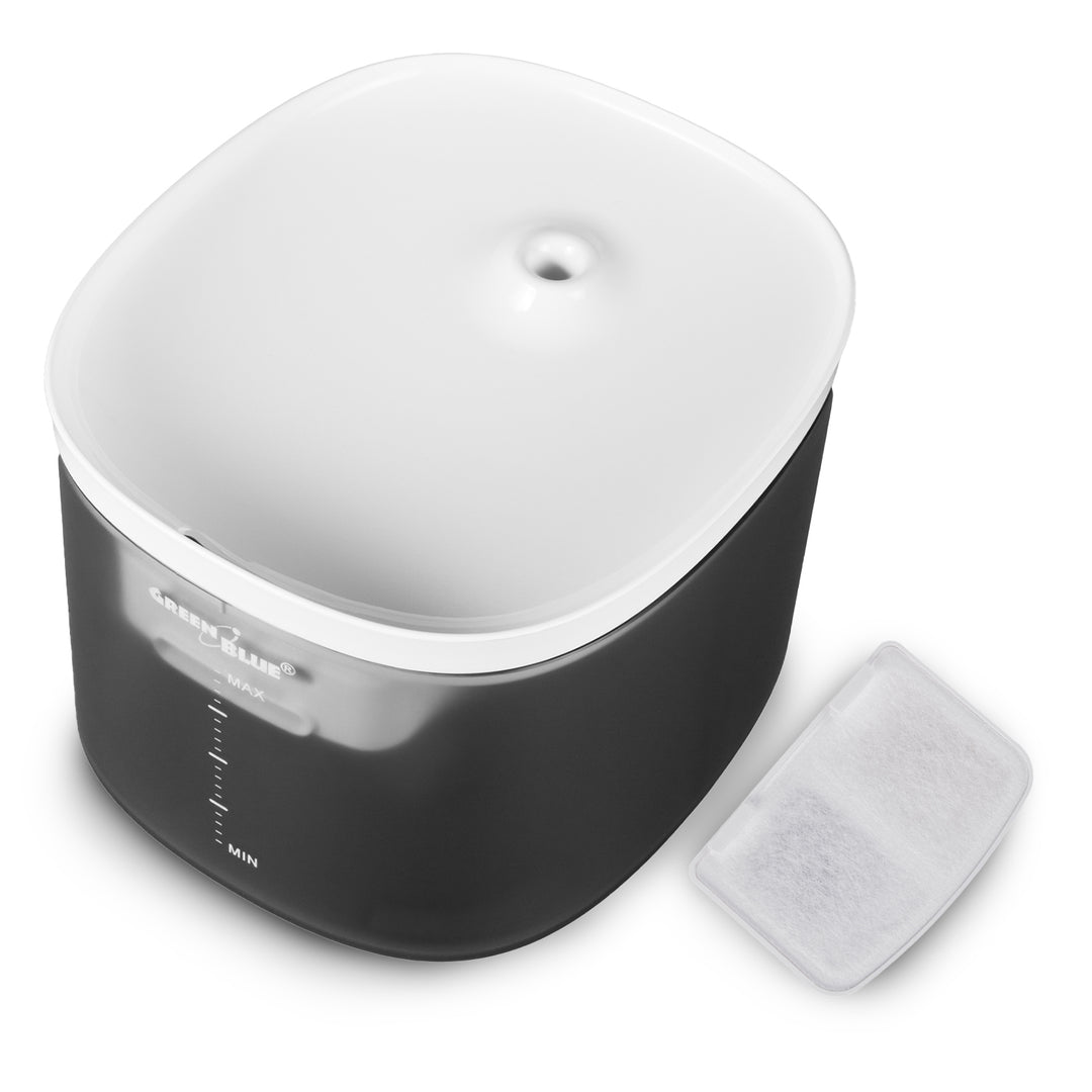 GreenBlue distributeur automatique d'eau / abreuvoir pour animaux, 3L, USB 5V1A, GB392 + GreenBlue coussinets/matelas d'hygiène pour chien/chat, pour l'apprentissage des pipis, 60x40cm, 50pcs, GB495