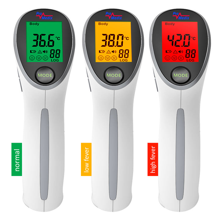 Promedix PR-870 1.5" HD LED oxymètre de pouls médical + Promedix PR-960 thermomètre médical infrarouge sans contact