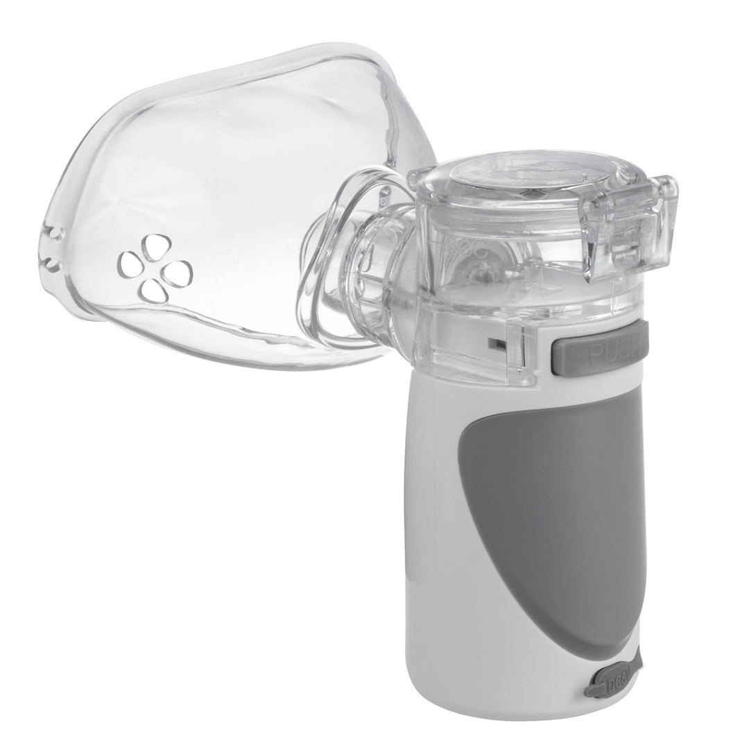 Promedix inhalateur nébuliseur portatif sans fil, kit, masques, PR-835 + 2x masques médicaux CE EN 14683:2019 - kit - couleur bleue 10 pièces Promedix PR-280 BFE>98%.