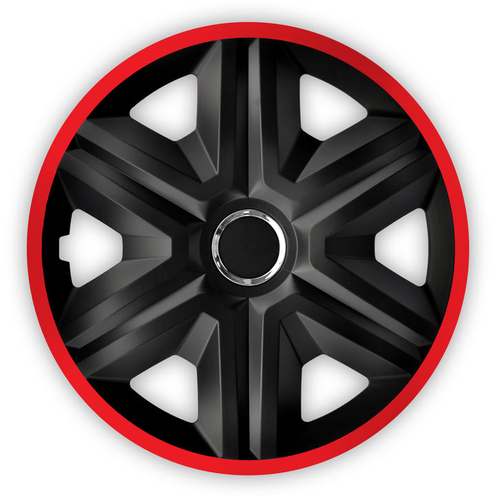 16'' NRM Fast Lux enjoliveur universel noir/rouge 1 pc