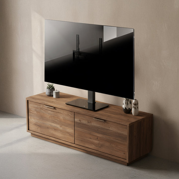 Support TV universel Maclean, pour meuble RTV, support, max. 40kg, max. VESA 400x400, réglage de la hauteur et de l'angle, pour TV 32-65", MC-1240