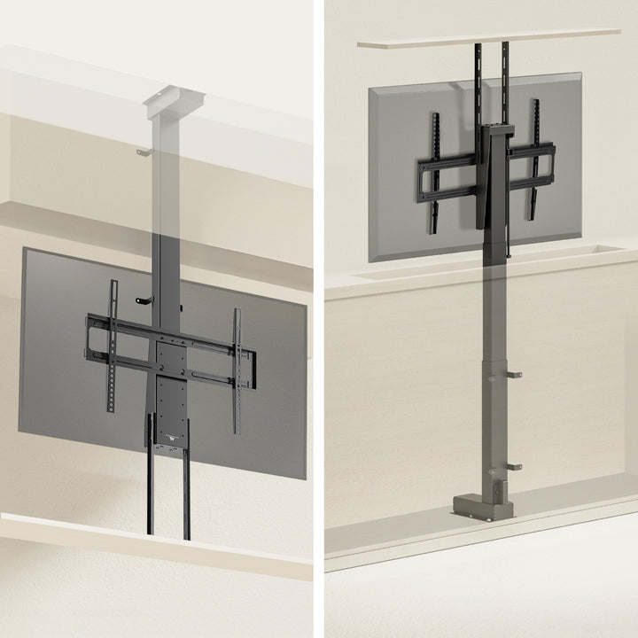 Poignée électrique pour plafond et sol, tirette Maclean, 43''-88'', VESA 600x400, max 60kg, 100-240V AC,50/60Hz
