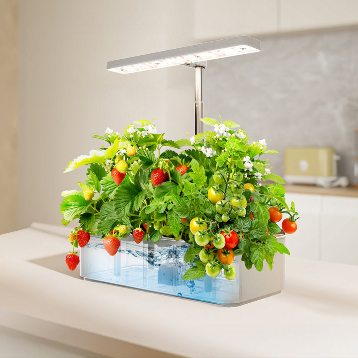 GreenBlue Smart Indoor Plant Growing System, SMART Pot, 4L Inhoud, voor 12 Planten, Full Spectrum LED, GB133