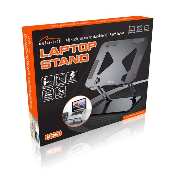 Support réglable et ergonomique pour ordinateur portable 10-17 pouces STAND LAPTOP Media-Tech MT2661