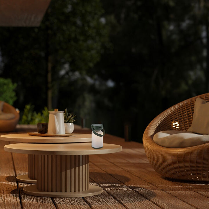 Lampe décorative Rabalux, extérieur, IP44, 3W, vert, Funes