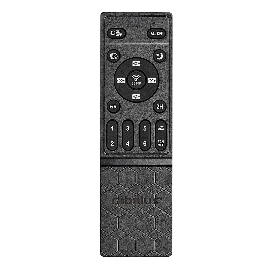 Plafonnier Rabalux, avec ventilateur, 40W, noir, Fanfy