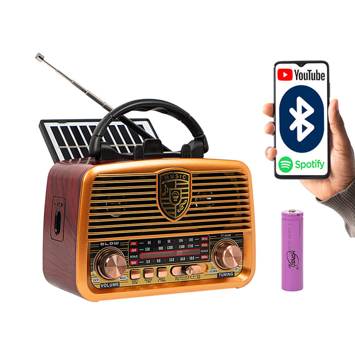Radio solaire portable AM/FM BT BLOW RA10
