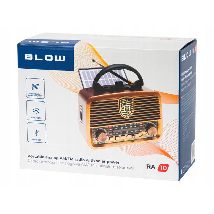 Radio solaire portable AM/FM BT BLOW RA10