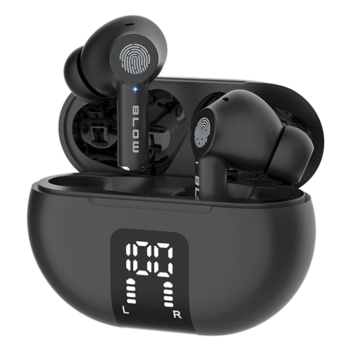 Casque sans fil BLOW, Bluetooth 5.3, écran LED, système ENC, PRO ENC BLACK