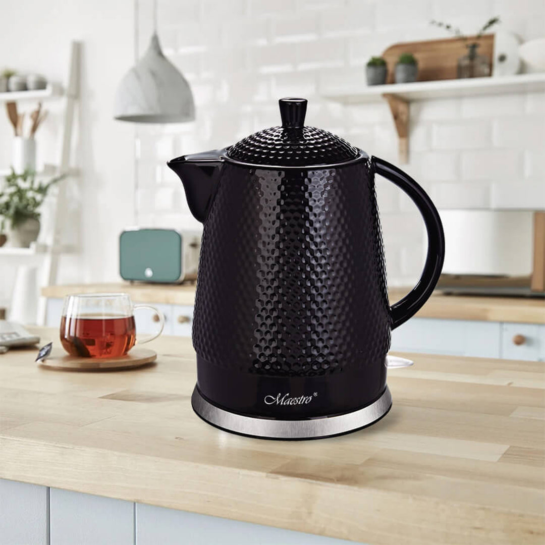 Bouilloire céramique Maestro, capacité 1,5 l, 1500W, noir, MR069