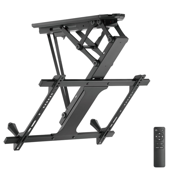 Support TV électrique Maclean pour montage au plafond, max VESA 600x400, pour murs inclinés, télécommande, 32"-70", 35kg, MC-880 + Câble Maclean HDMI 2.1a, 3m, 8K HDR, MCTV-442