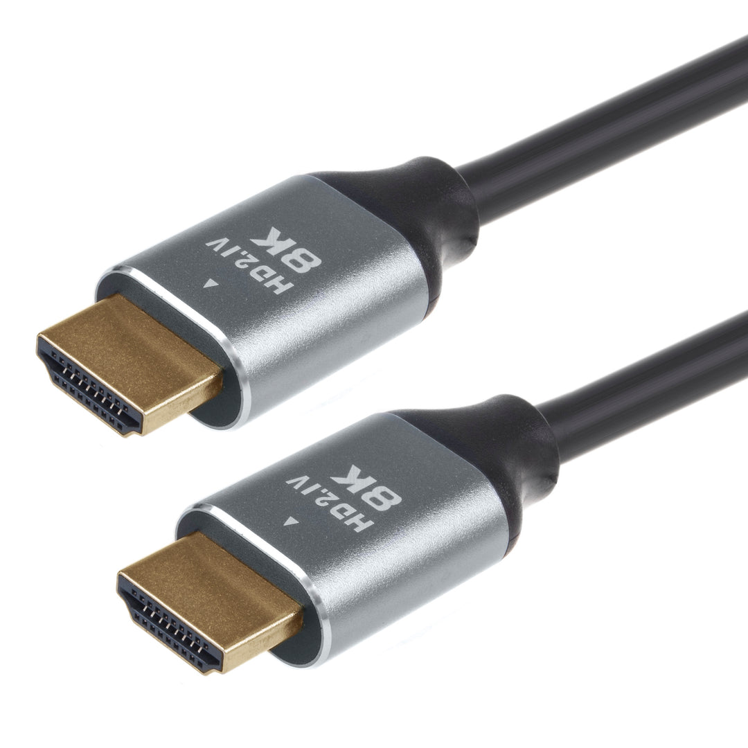 Support TV électrique Maclean pour montage au plafond, max VESA 600x400, pour murs inclinés, télécommande, 32"-70", 35kg, MC-880 + Câble Maclean HDMI 2.1a, 3m, 8K HDR, MCTV-442