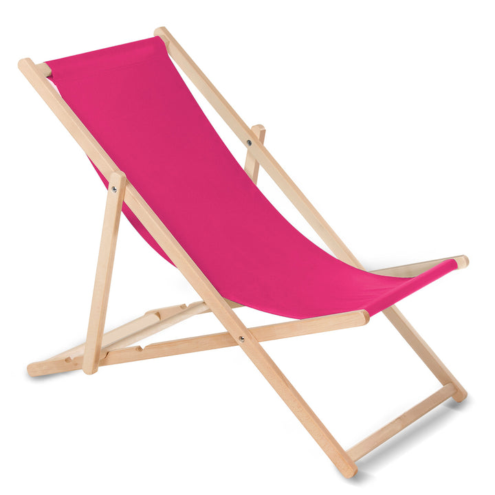 GreenBlue GB183 chaise longue classique en hêtre rose, 4 pièces