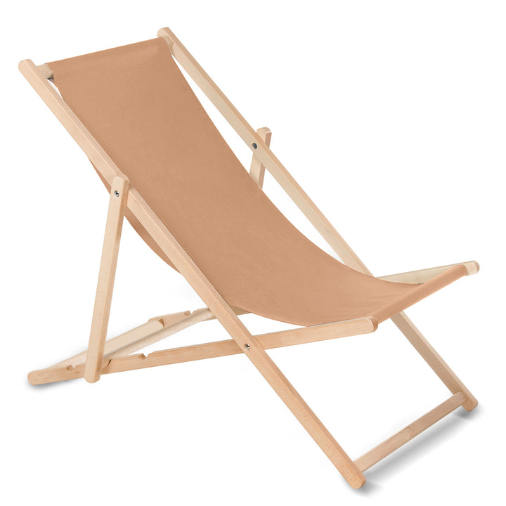 GreenBlue GB183 chaise longue classique en hêtre cappuccino, 4 pièces