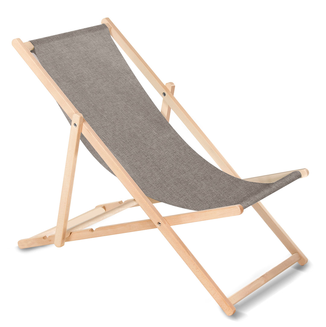 GreenBlue GB183M chaise longue classique en hêtre gris mélangé, 4 pièces