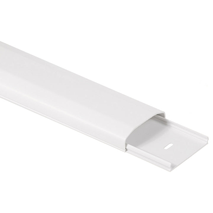 Cache-câble Maclean, système plastique 60x20x750mm, MC-695 W + cache-câble d'angle Maclean MC-697 W 127x127x21.5 mm système plastique