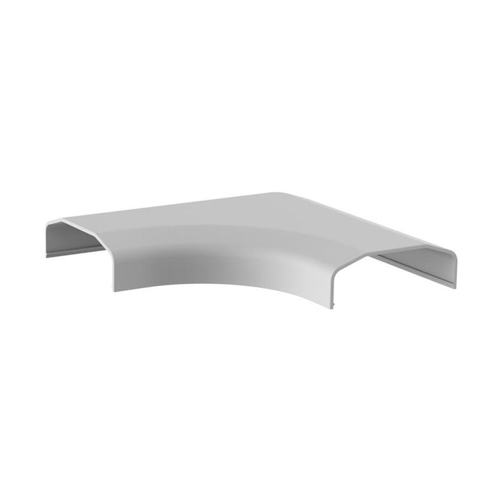 Cache-câble Maclean, système plastique 60x20x750mm, MC-695 W + cache-câble d'angle Maclean MC-697 W 127x127x21.5 mm système plastique