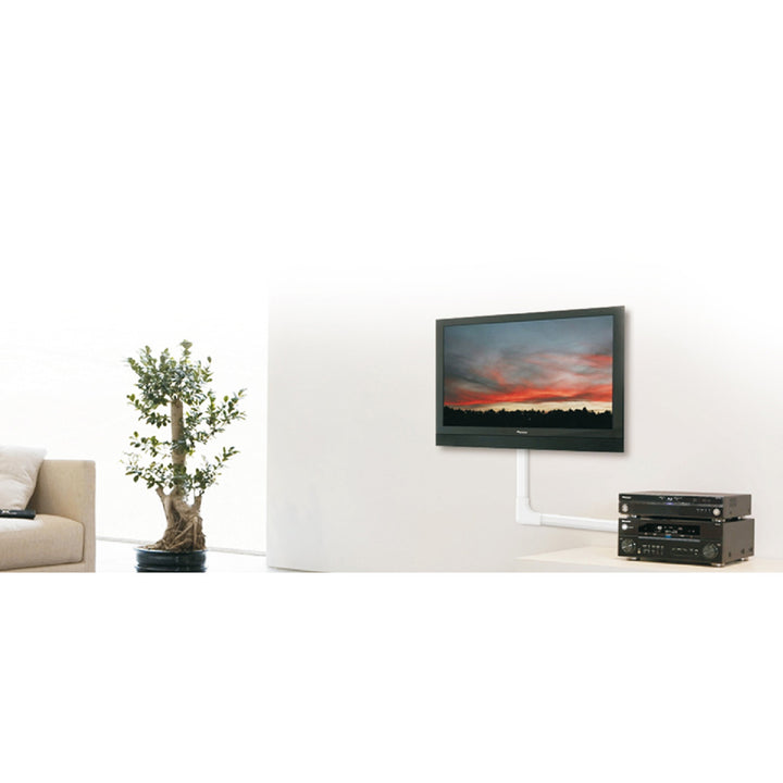 Cache-câble Maclean, système plastique 60x20x750mm, MC-695 W + cache-câble d'angle Maclean MC-697 W 127x127x21.5 mm système plastique