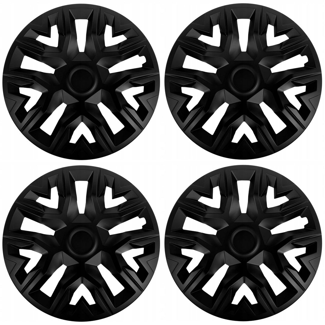 Enjoliveurs universels 14'' NRM The Best noir mat 4 pièces