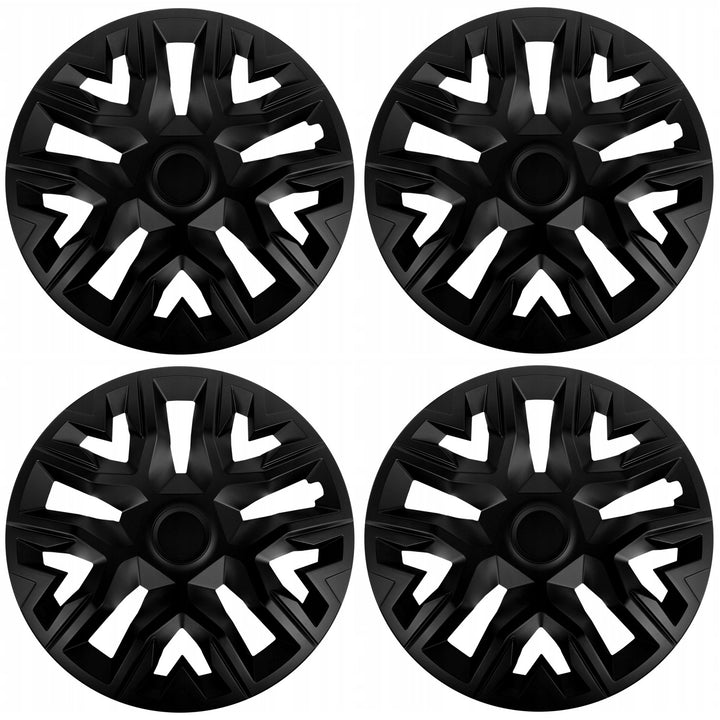 Enjoliveurs universels 14'' NRM The Best noir mat 4 pièces