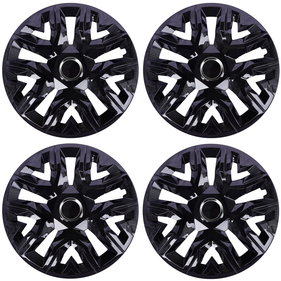 Enjoliveurs universels 14'' NRM Perfecto noir laqué 4 pièces