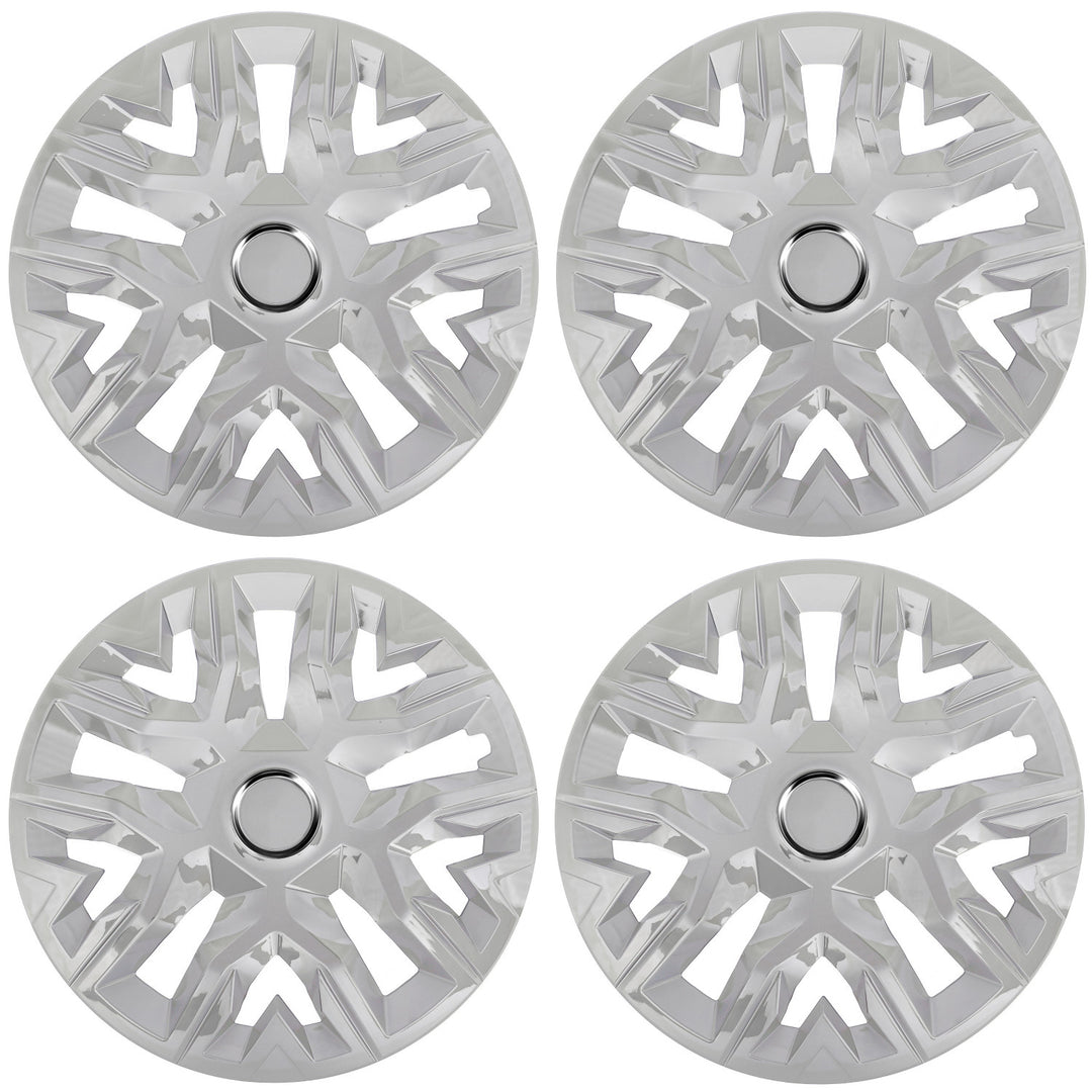 Enjoliveurs universels 14'' NRM Perfecto argenté laqué 4 pièces