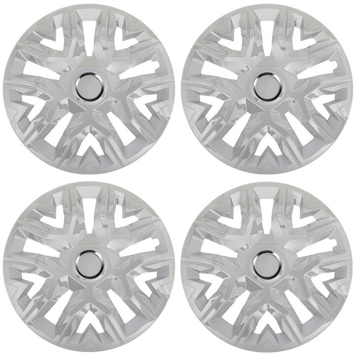 Enjoliveurs universels 14'' NRM Perfecto argenté laqué 4 pièces
