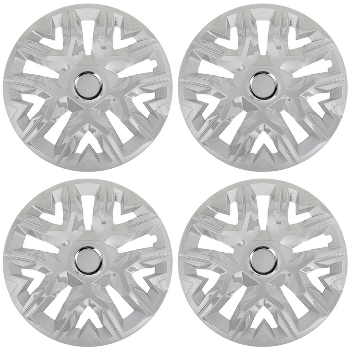 Enjoliveurs universels 15'' NRM Perfecto argenté laqué 4 pièces