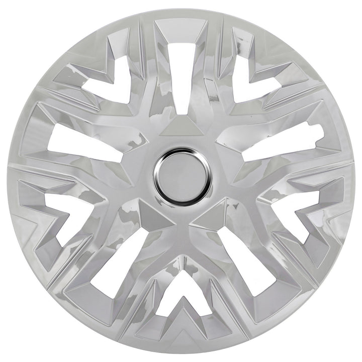 Enjoliveurs universels 15'' NRM Perfecto argenté laqué 4 pièces
