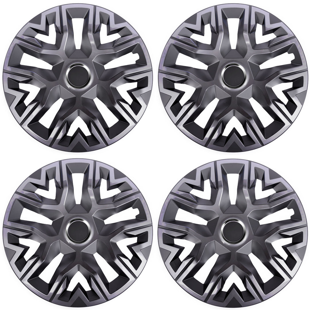 NRM Perfecto 15'' enjoliveurs universels graphite laqué 4 pièces