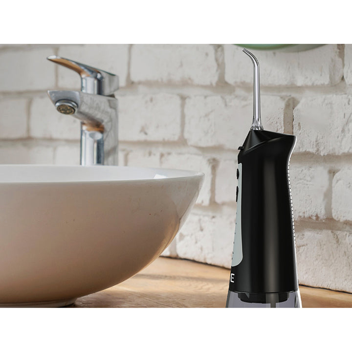 Irrigateur dentaire LAFE, 5 modes, 6 embouts, noir, CleanPRO