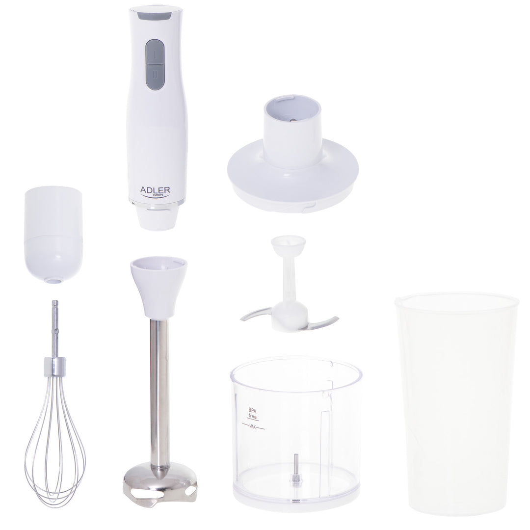 Mixeur plongeant Adler, 2 vitesses, blanc, 800W, AD 4620