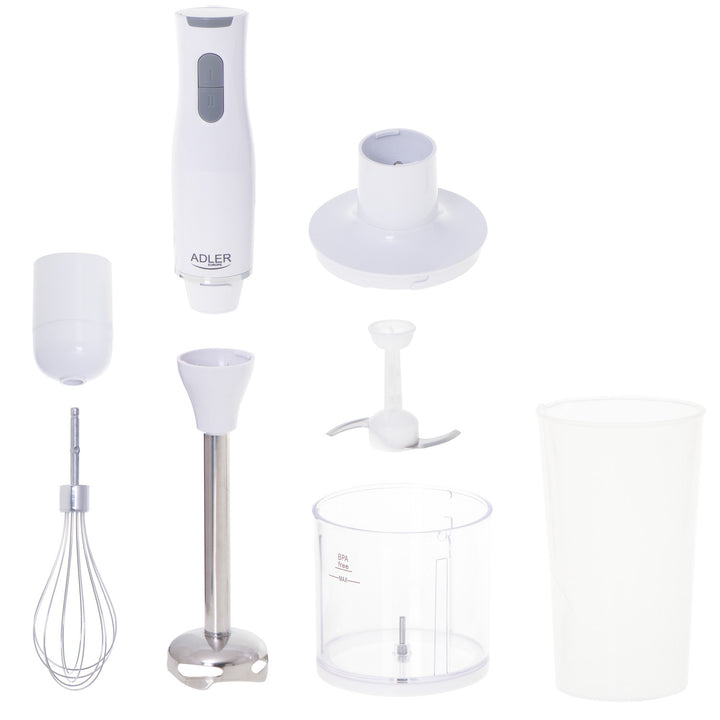 Mixeur plongeant Adler, 2 vitesses, blanc, 800W, AD 4620
