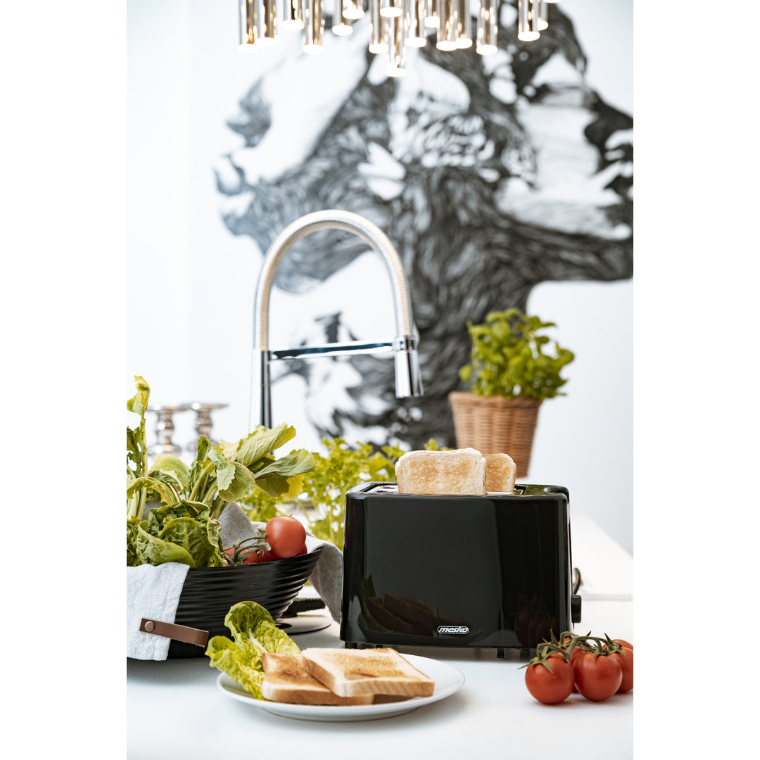 Mesko toaster, grille-pain 2 tranches, 900W, noir, MS 3220