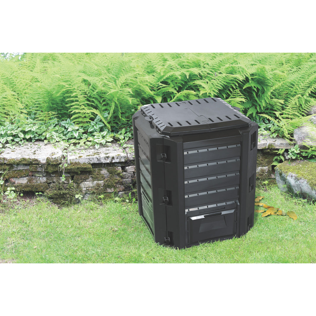 Composteur Prosperplast, hors gel, 380l, noir, Compogreen