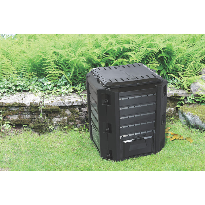 Composteur Prosperplast, hors gel, 380l, noir, Compogreen