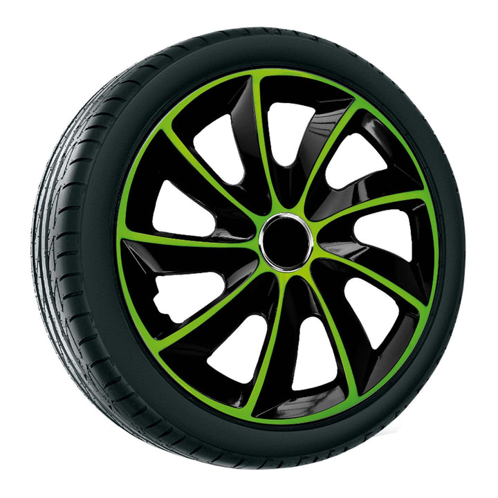 Enjoliveur universel 15'' NRM Stig Extra noir-vert 1 pièce