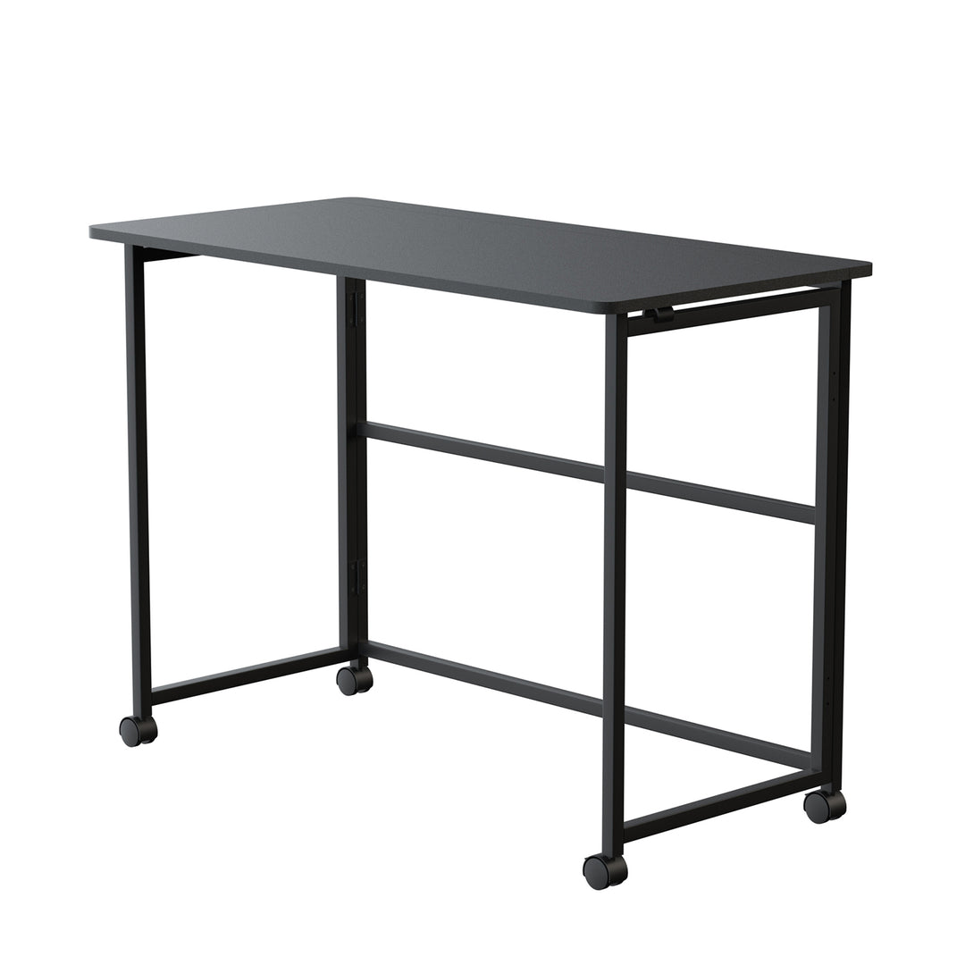 Maclean table pliante, noire, mobile, plateau 100x50cm, max. 50kg, MC-1250 B