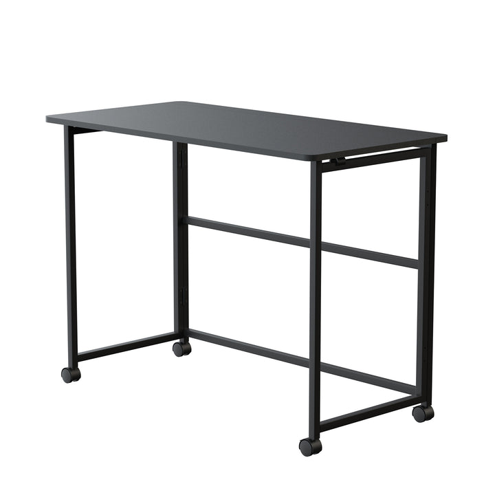 Maclean table pliante, noire, mobile, plateau 100x50cm, max. 50kg, MC-1250 B