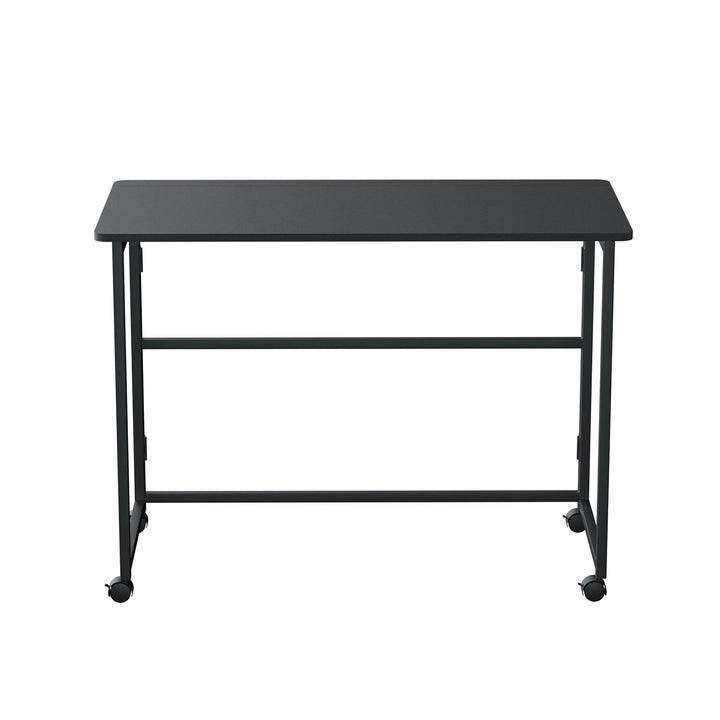 Maclean table pliante, noire, mobile, plateau 100x50cm, max. 50kg, MC-1250 B