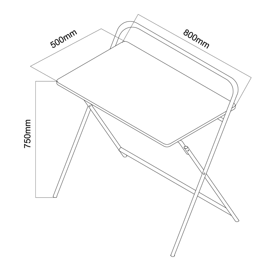 Maclean Multifunctioneel Laptopbureau, Zwart, 50x80cm Tafelblad, 50kg Max, MC-127 B
