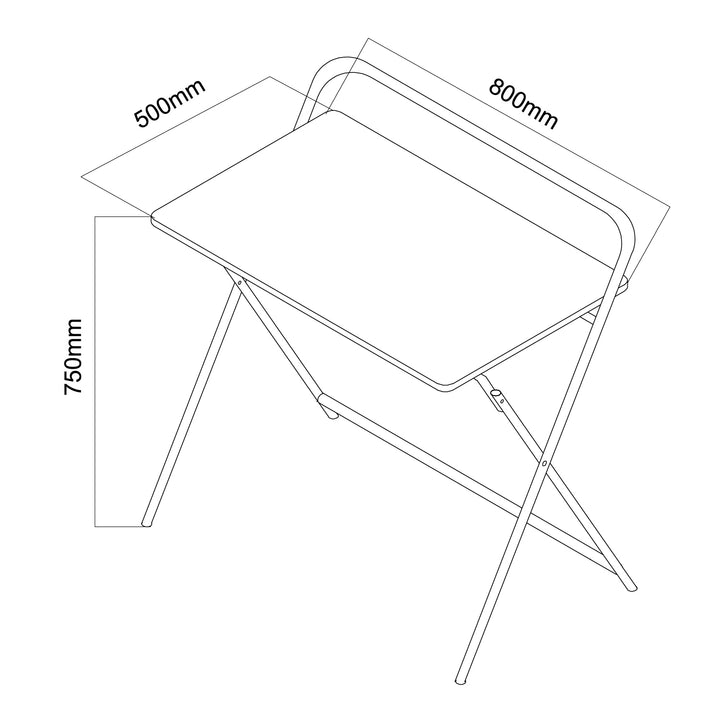 Maclean Multifunctioneel Laptopbureau, Zwart, 50x80cm Tafelblad, 50kg Max, MC-127 B