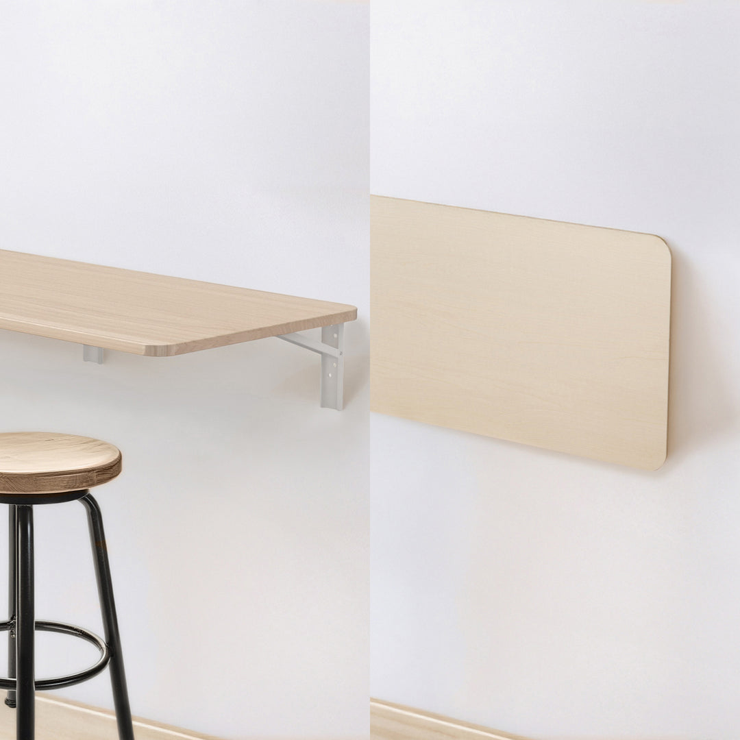 Maclean Tablette / plateau pliant, couleur bois clair, 100x40cm, max. 50 kg, MC-128 WD