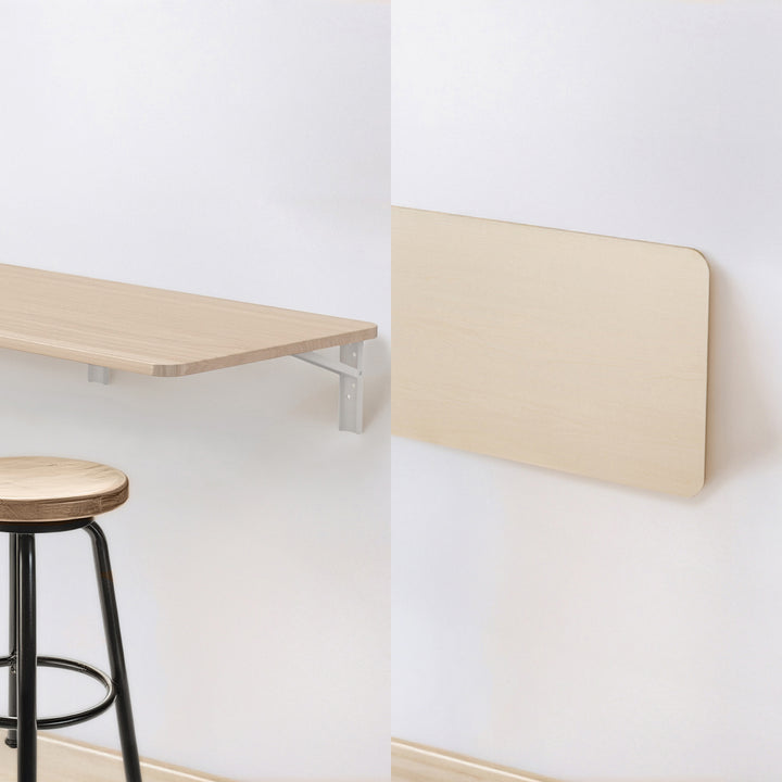 Maclean Tablette / plateau pliant, couleur bois clair, 100x40cm, max. 50 kg, MC-128 WD