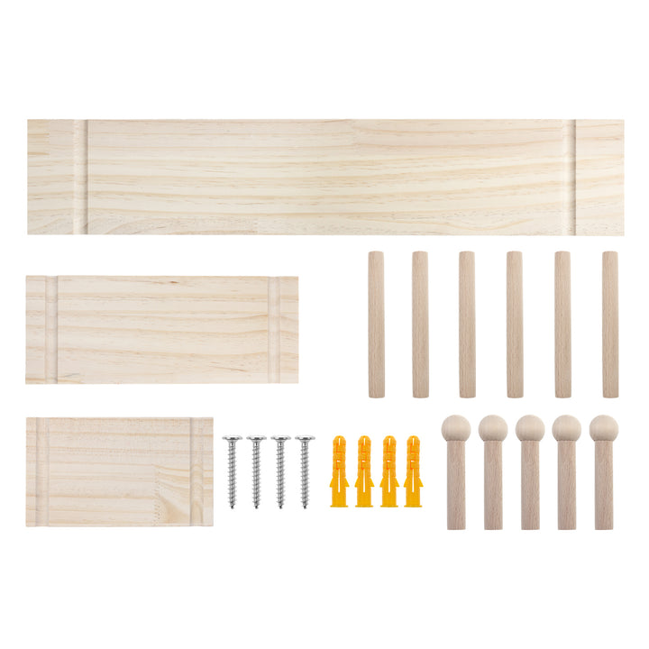 Organisateur de tableau blanc en bois Maclean, couleur bois clair, 60x80 cm, max. 20 kg, MC-131 WD