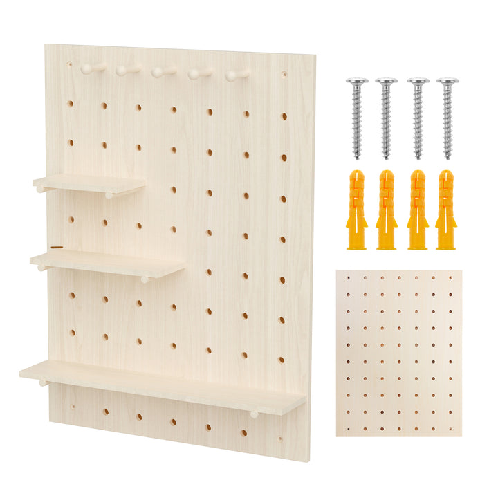 Organisateur de tableau blanc en bois Maclean, couleur bois clair, 60x80 cm, max. 20 kg, MC-131 WD