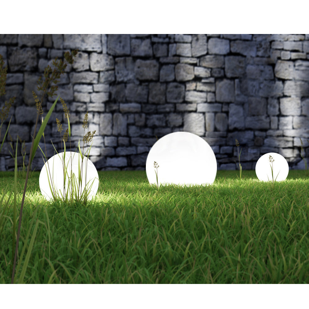 Lampe solaire GreenBlue, autoportante, jardin, sphère 25x25x58cm, LED blanche, GB166, 4 pièces